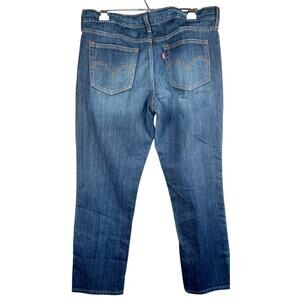 Levi's Dark Wash Boyfriend Jeans Women's Size 16 (36" Waist) Short Inseam